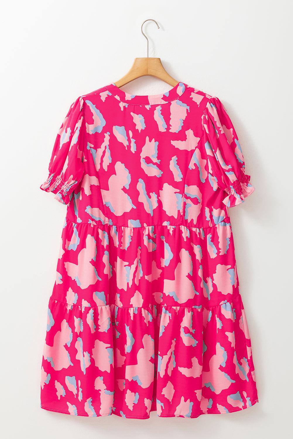 Robe Mini à Imprimé Abstrait pour Femmes