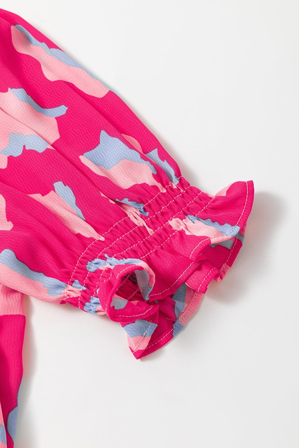 Robe Mini à Imprimé Abstrait pour Femmes
