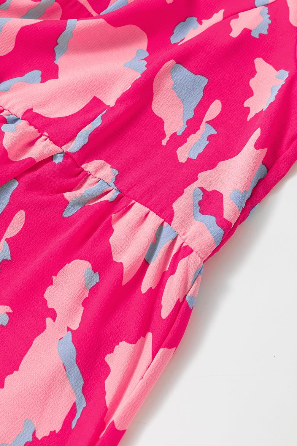 Robe Mini à Imprimé Abstrait pour Femmes