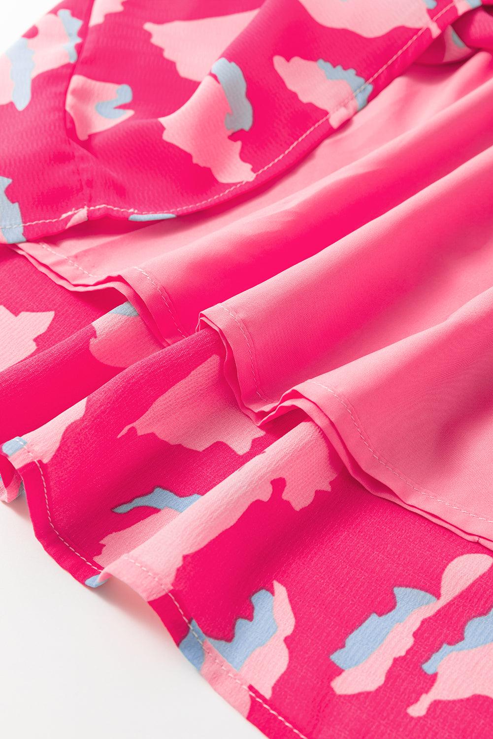 Robe Mini à Imprimé Abstrait pour Femmes