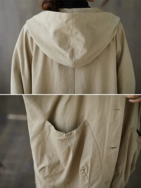 Trenchcoat Long Imperméable pour Femmes