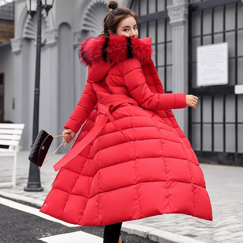 Manteau d'Hiver Long et Élégant pour Femmes