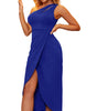 Robe Asymétrique Épaule Dégagée pour Femmes