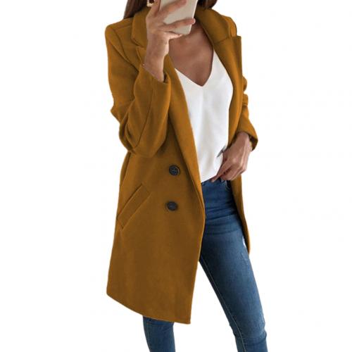 Manteau Long Type Blazer Élégant pour Femmes