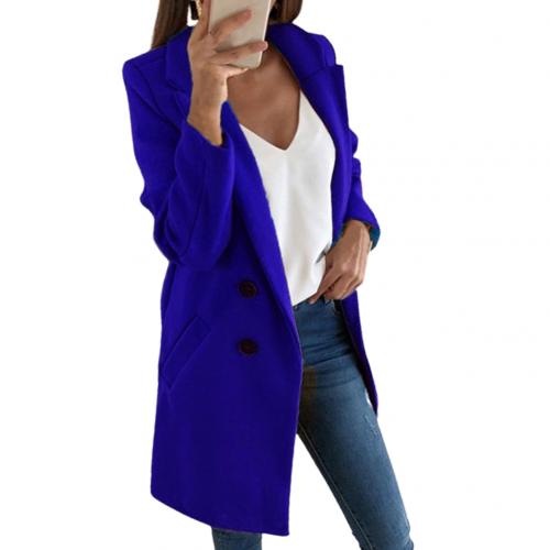 Manteau Long Type Blazer Élégant pour Femmes