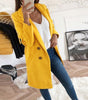 Manteau Long Type Blazer Élégant pour Femmes