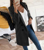 Manteau Long Type Blazer Élégant pour Femmes