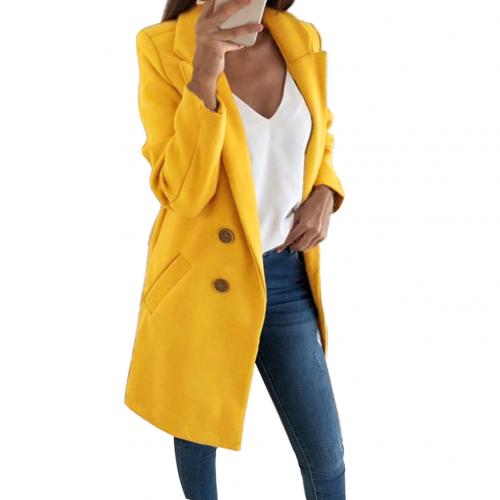 Manteau Long Type Blazer Élégant pour Femmes