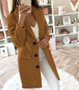 Manteau Long Type Blazer Élégant pour Femmes