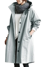 Imperméable à Capuche Oversize pour Femmes