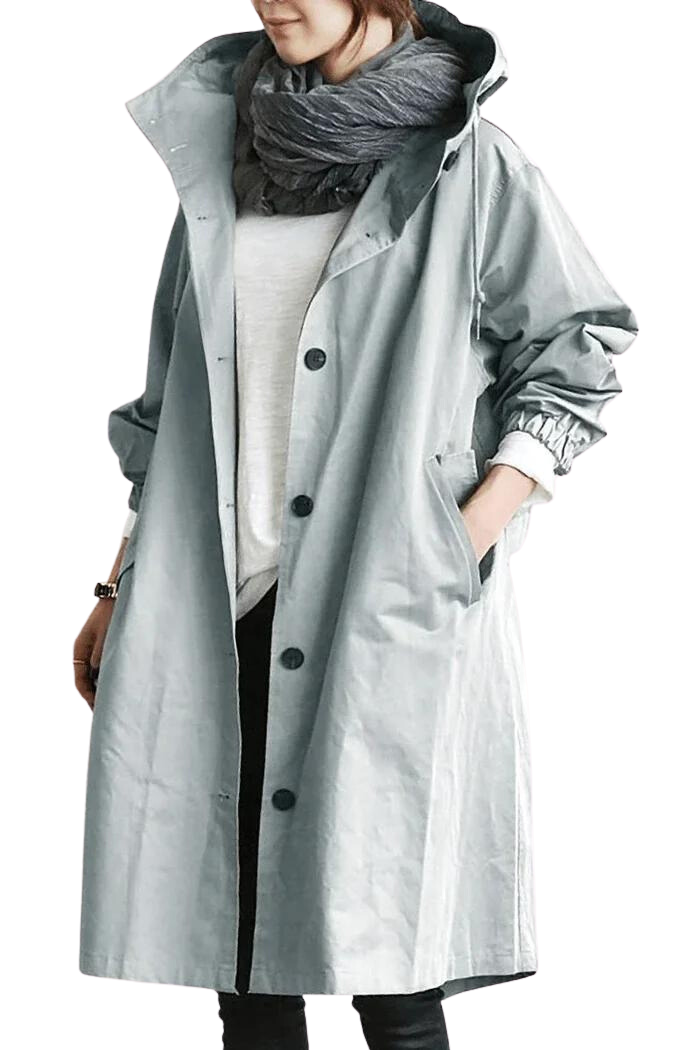 Imperméable à Capuche Oversize pour Femmes