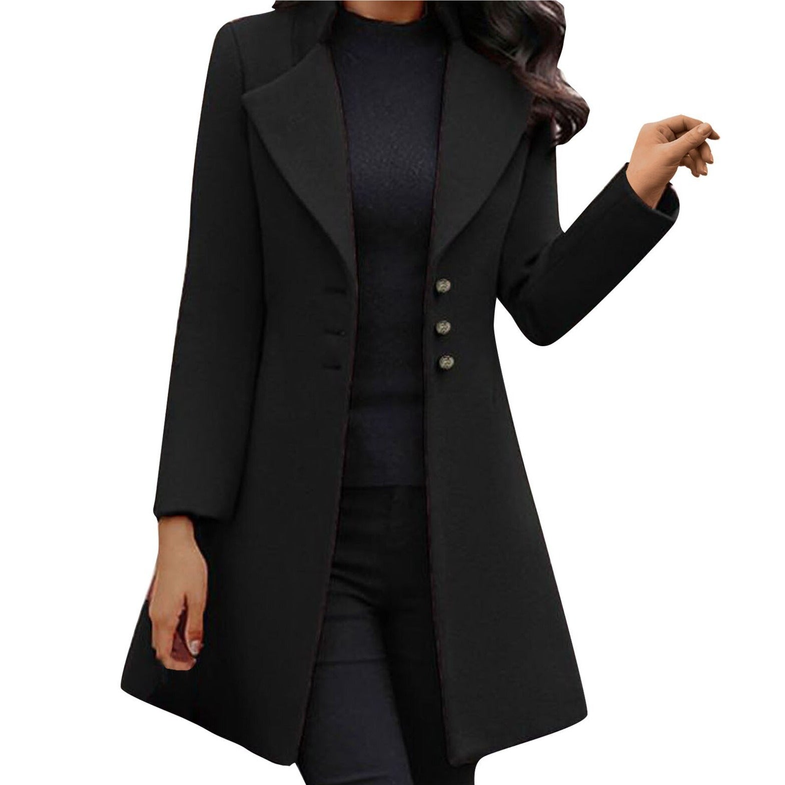 Manteau Laine Classique Italien pour Femmes