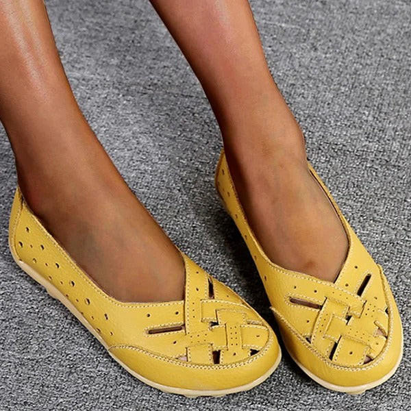 Ballerines En Cuir Microfibre Confortables Pour Femme | Idéales pour le Quotidien