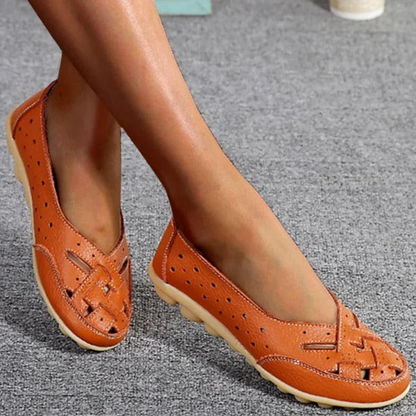 Ballerines En Cuir Microfibre Confortables Pour Femme | Idéales pour le Quotidien