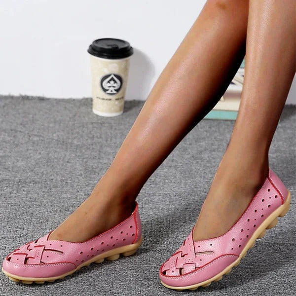 Ballerines En Cuir Microfibre Confortables Pour Femme | Idéales pour le Quotidien