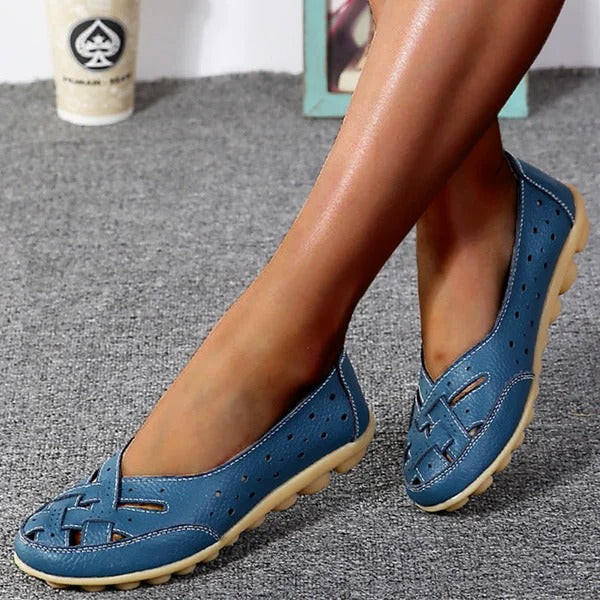 Ballerines En Cuir Microfibre Confortables Pour Femme | Idéales pour le Quotidien