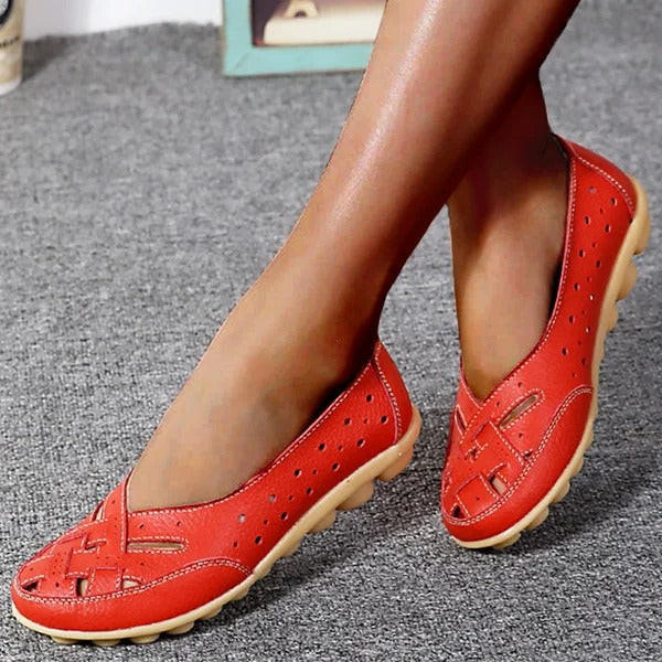 Ballerines En Cuir Microfibre Confortables Pour Femme | Idéales pour le Quotidien