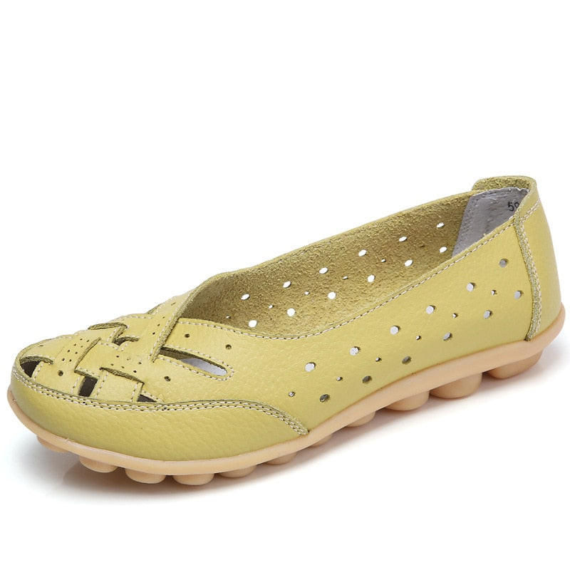 Ballerines En Cuir Microfibre Confortables Pour Femme | Idéales pour le Quotidien