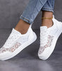 Baskets en Dentelle Florale et Lacets pour Femme - Emilia Lane