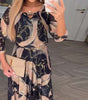 Robe longue imprimée pour femmes
