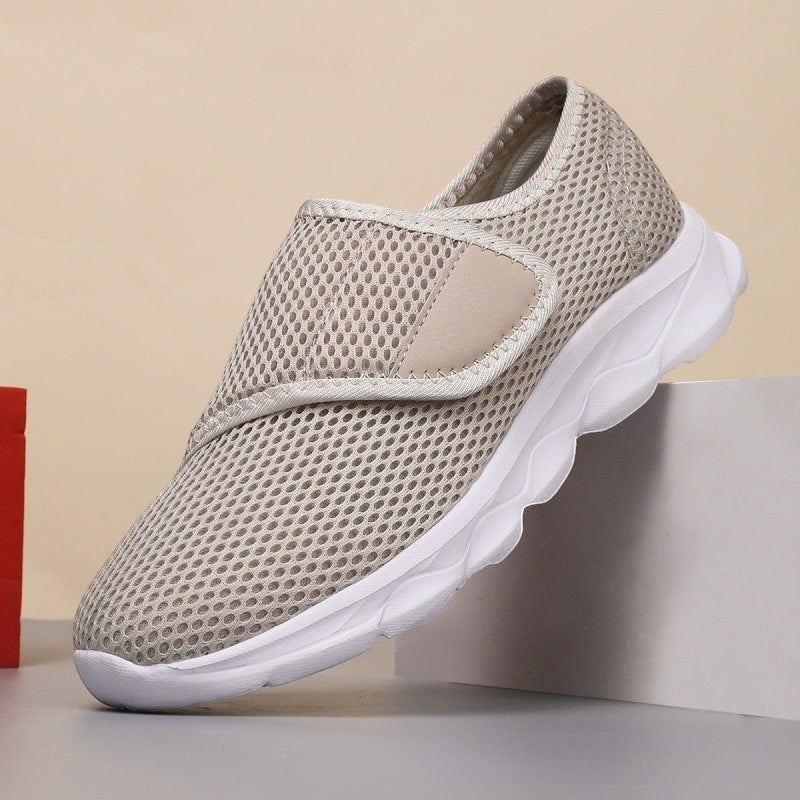 Basket Confort pour Pieds Larges en Maille Respirante pour Femme