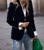 Blazer Féminin Élégant Boutons Dorés pour Femmes