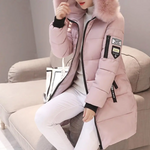 Elegant Long Coat with Hood in Faux Fur for Women
