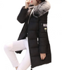 Elegant Long Coat with Hood in Faux Fur for Women