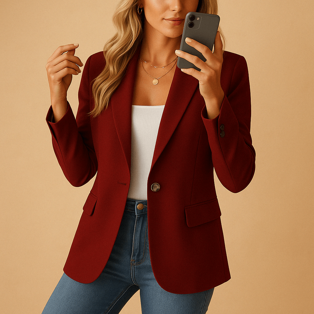 Blazer Classique Ajusté pour Femmes - Emilia Lane