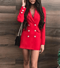 Robe Blazer à Double Boutons pour Femmes