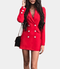 Robe Blazer à Double Boutonnage pour Femmes