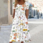 Robe Fleurie Évasée pour Femmes