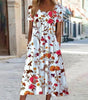 Robe Fleurie Évasée pour Femmes