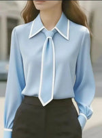 Blouse à col oversize pour Femme - Emilia Lane