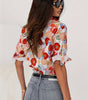 Blouse à Manches Longues Imprimée Fleurie pour Femmes - Emilia Lane