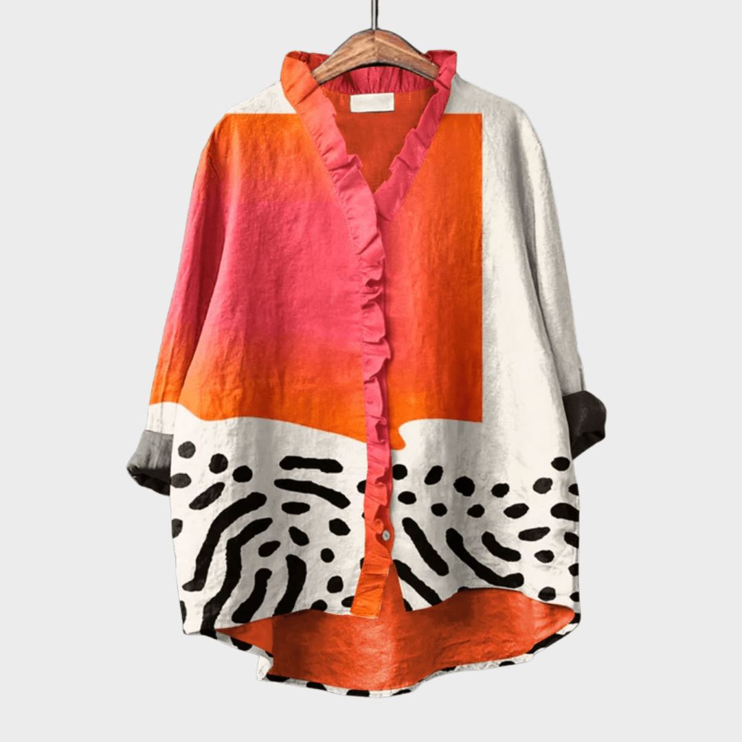 Blouse Motif Artistique pour Femmes