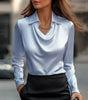 Blouse satinée pour femmes - Emilia Lane