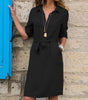 Robe-Blouse Ceinturée pour Femmes