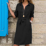 Robe-Blouse Ceinturée pour Femmes