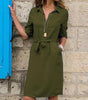 Robe-Blouse Ceinturée pour Femmes
