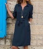 Robe-Blouse Ceinturée pour Femmes