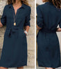 Robe-Blouse Ceinturée pour Femmes