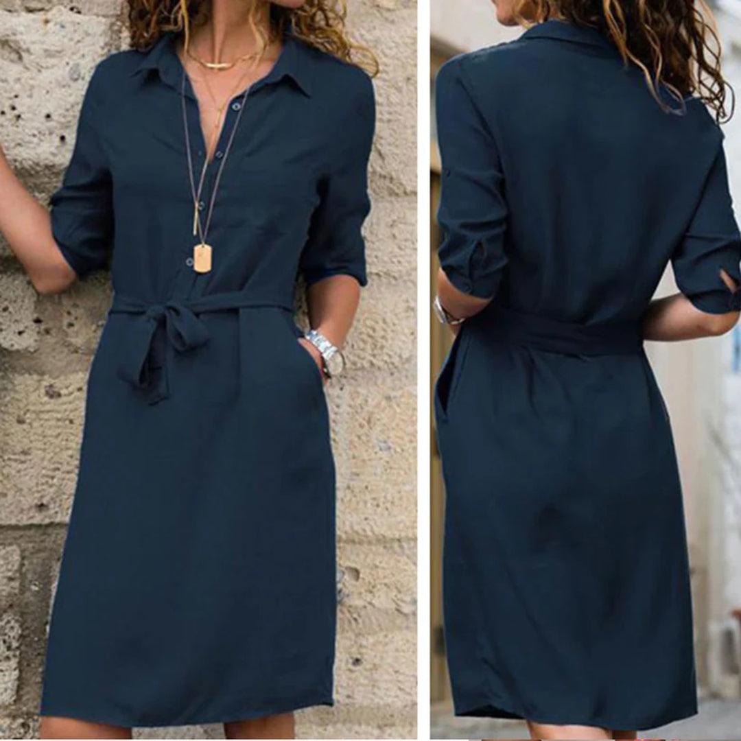 Robe-Blouse Ceinturée pour Femmes