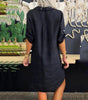 Robe Chemise Unie pour Femmes