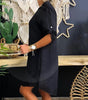 Robe Chemise Unie pour Femmes