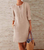 Robe Chemise Unie pour Femmes