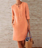 Robe Chemise Unie pour Femmes
