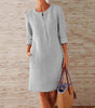 Robe Chemise Unie pour Femmes