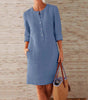Robe Chemise Unie pour Femmes