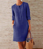Robe Chemise Unie pour Femmes